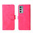 Leather Case Stands Flip Cover Holder L01Z for Motorola Moto Edge 20 5G Hot Pink