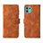 Leather Case Stands Flip Cover Holder L01Z for Motorola Moto Edge 20 Lite 5G Brown