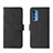 Leather Case Stands Flip Cover Holder L01Z for Motorola Moto Edge 20 Pro 5G Black