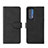 Leather Case Stands Flip Cover Holder L01Z for Motorola Moto Edge (2021) 5G Black