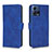 Leather Case Stands Flip Cover Holder L01Z for Motorola Moto Edge 30 Fusion 5G Blue