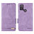 Leather Case Stands Flip Cover Holder L01Z for Motorola Moto G20 Purple