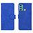 Leather Case Stands Flip Cover Holder L01Z for Motorola Moto G40 Fusion Blue