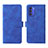 Leather Case Stands Flip Cover Holder L01Z for Motorola Moto G51 5G Blue