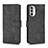 Leather Case Stands Flip Cover Holder L01Z for Motorola Moto G52j 5G Black