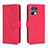 Leather Case Stands Flip Cover Holder L01Z for Oppo Reno9 5G Hot Pink