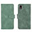 Leather Case Stands Flip Cover Holder L01Z for Samsung Galaxy A01 Core Green