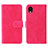 Leather Case Stands Flip Cover Holder L01Z for Samsung Galaxy A22 5G SC-56B Hot Pink