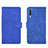 Leather Case Stands Flip Cover Holder L01Z for Samsung Galaxy A30S Blue