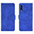 Leather Case Stands Flip Cover Holder L01Z for Samsung Galaxy A70 Blue