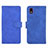 Leather Case Stands Flip Cover Holder L01Z for Samsung Galaxy M01 Core Blue