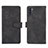 Leather Case Stands Flip Cover Holder L01Z for Samsung Galaxy M11 Black