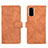 Leather Case Stands Flip Cover Holder L01Z for Samsung Galaxy S20 FE 5G Brown
