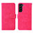 Leather Case Stands Flip Cover Holder L01Z for Samsung Galaxy S21 5G Hot Pink