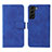 Leather Case Stands Flip Cover Holder L01Z for Samsung Galaxy S22 5G Blue