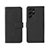 Leather Case Stands Flip Cover Holder L01Z for Samsung Galaxy S22 Ultra 5G Black