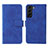 Leather Case Stands Flip Cover Holder L01Z for Samsung Galaxy S23 5G Blue