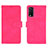 Leather Case Stands Flip Cover Holder L01Z for Vivo Y20 Hot Pink
