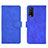Leather Case Stands Flip Cover Holder L01Z for Vivo Y30 Blue