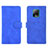 Leather Case Stands Flip Cover Holder L01Z for Xiaomi Redmi 10X 5G Blue