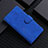 Leather Case Stands Flip Cover Holder L01Z for Xiaomi Redmi 9C Blue