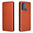 Leather Case Stands Flip Cover Holder L02Z for Motorola Moto Edge (2021) 5G Brown
