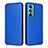 Leather Case Stands Flip Cover Holder L02Z for Motorola Moto Edge 30 5G Blue