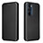 Leather Case Stands Flip Cover Holder L02Z for Motorola Moto Edge 30 Pro 5G Black