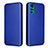 Leather Case Stands Flip Cover Holder L02Z for Motorola Moto G22 Blue