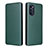 Leather Case Stands Flip Cover Holder L02Z for Motorola Moto G52j 5G Green