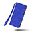 Leather Case Stands Flip Cover Holder L02Z for Nothing Phone 1 Blue