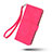 Leather Case Stands Flip Cover Holder L02Z for Nothing Phone 1 Hot Pink