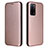 Leather Case Stands Flip Cover Holder L02Z for Oppo A53s 5G Rose Gold
