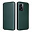 Leather Case Stands Flip Cover Holder L02Z for Oppo A56S 5G Green