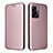 Leather Case Stands Flip Cover Holder L02Z for Oppo A57 5G Rose Gold