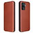 Leather Case Stands Flip Cover Holder L02Z for Oppo A94 4G Brown