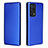 Leather Case Stands Flip Cover Holder L02Z for Oppo Reno6 Pro+ Plus 5G Blue