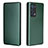 Leather Case Stands Flip Cover Holder L02Z for Oppo Reno6 Pro+ Plus 5G Green