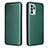 Leather Case Stands Flip Cover Holder L02Z for Oppo Reno6 Z 5G Green