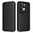 Leather Case Stands Flip Cover Holder L02Z for Oppo Reno8 Pro 5G Black