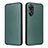 Leather Case Stands Flip Cover Holder L02Z for Oppo Reno8 T 4G Green