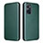 Leather Case Stands Flip Cover Holder L02Z for Realme 9i 4G Green