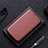 Leather Case Stands Flip Cover Holder L02Z for Realme GT3 5G Brown