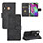 Leather Case Stands Flip Cover Holder L02Z for Samsung Galaxy A40 Black