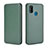 Leather Case Stands Flip Cover Holder L02Z for Samsung Galaxy M30s Green