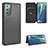 Leather Case Stands Flip Cover Holder L02Z for Samsung Galaxy Note 20 5G Black