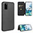 Leather Case Stands Flip Cover Holder L02Z for Samsung Galaxy S20 FE (2022) 5G Black
