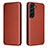 Leather Case Stands Flip Cover Holder L02Z for Samsung Galaxy S21 5G