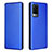 Leather Case Stands Flip Cover Holder L02Z for Vivo X60 Pro 5G Blue