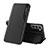 Leather Case Stands Flip Cover Holder L03 for Samsung Galaxy S21 FE 5G Black